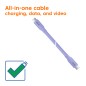 Club 3D USB Type-C kabel 2m Lilla